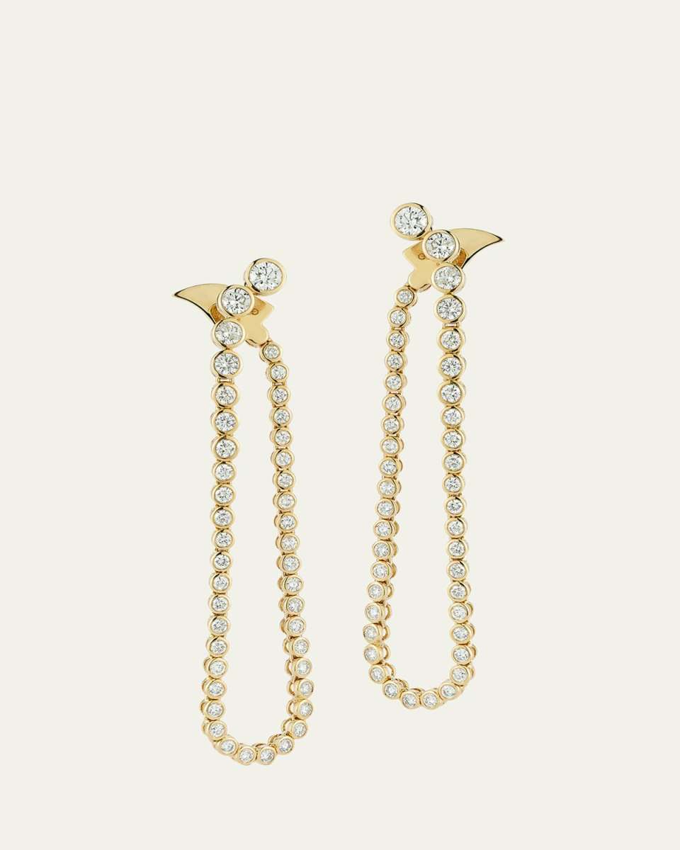 Grand Fluorescence Earrings with Diamonds